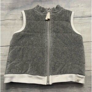 Grey Gray Burt’s Bees Baby Jacket Vest, Size 12 months